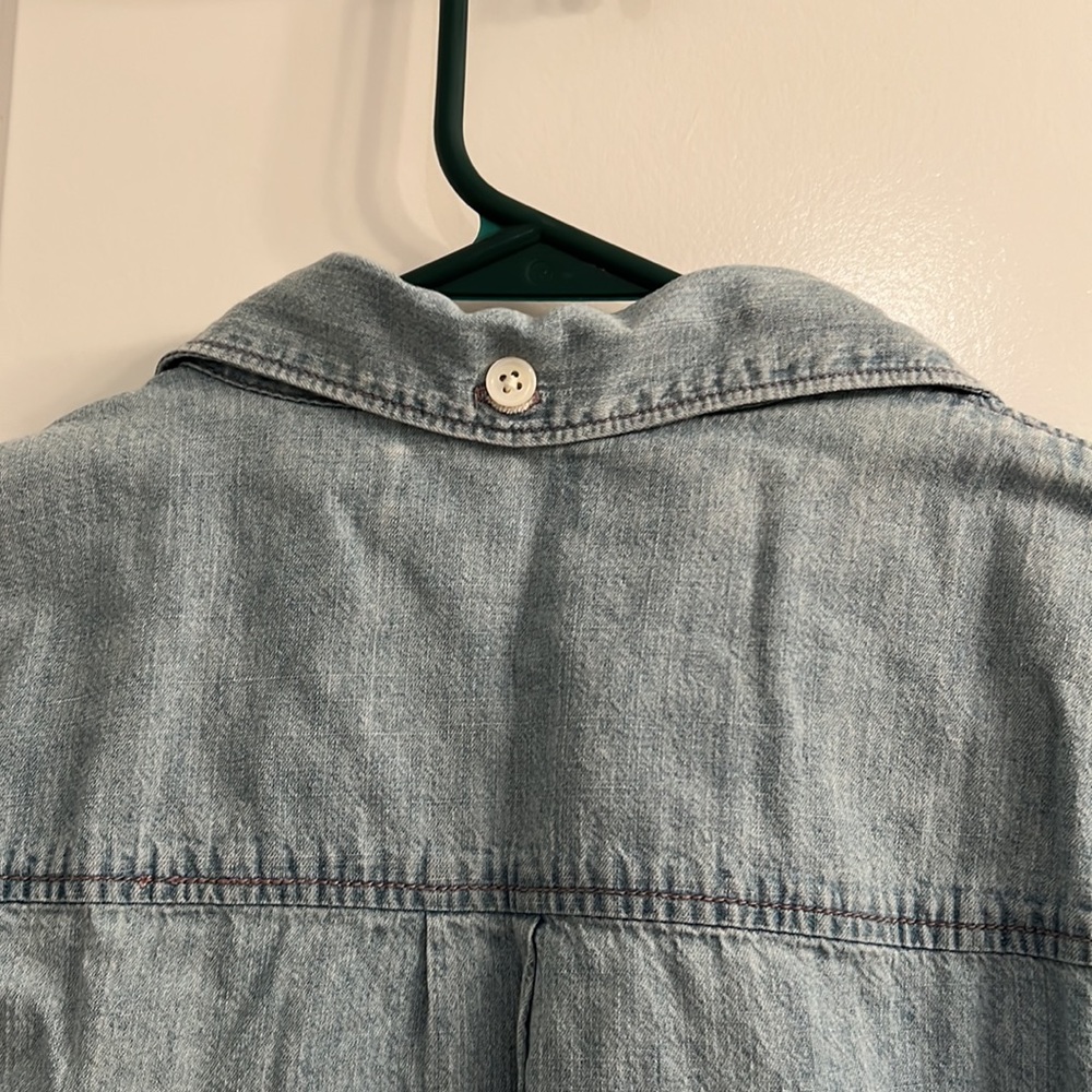J. Crew Chambray Button-Down Blouse 8 - image 8